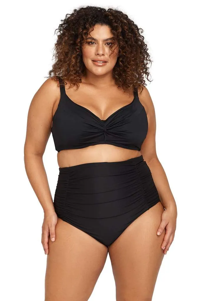 Raphael High Waist Ruched Swim Pant