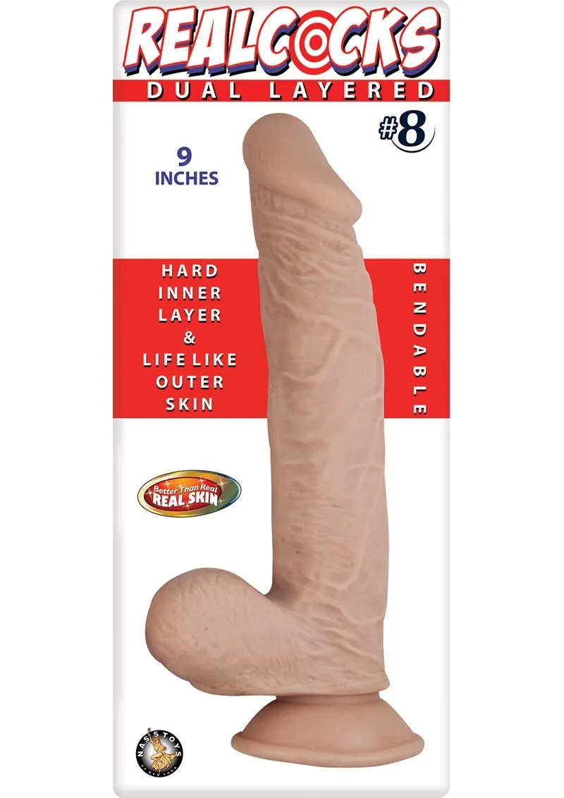 Realcocks Dual Layered #8 Bendable Dildo