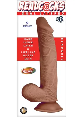 Realcocks Dual Layered #8 Bendable Dildo