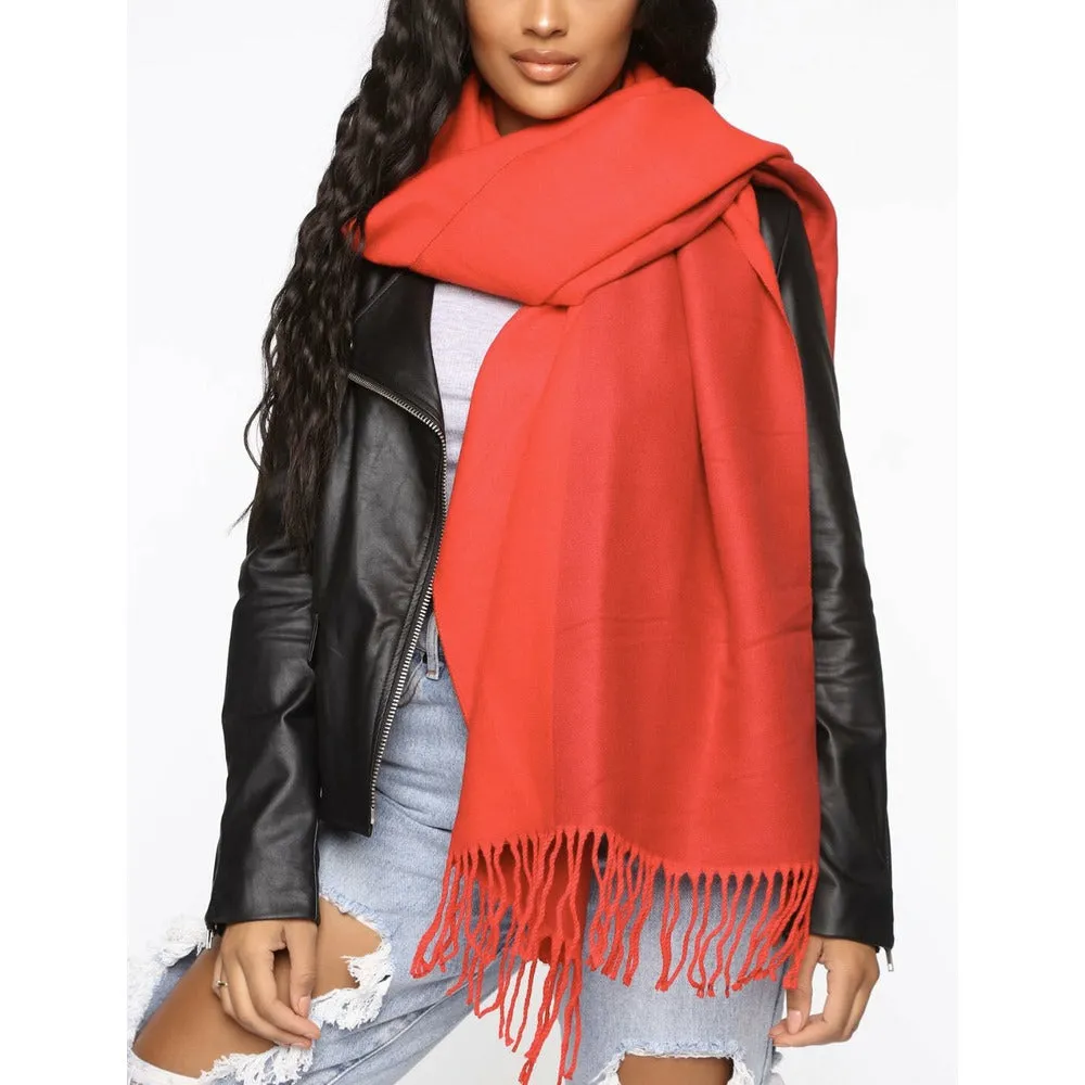 Red Reversible Scarf