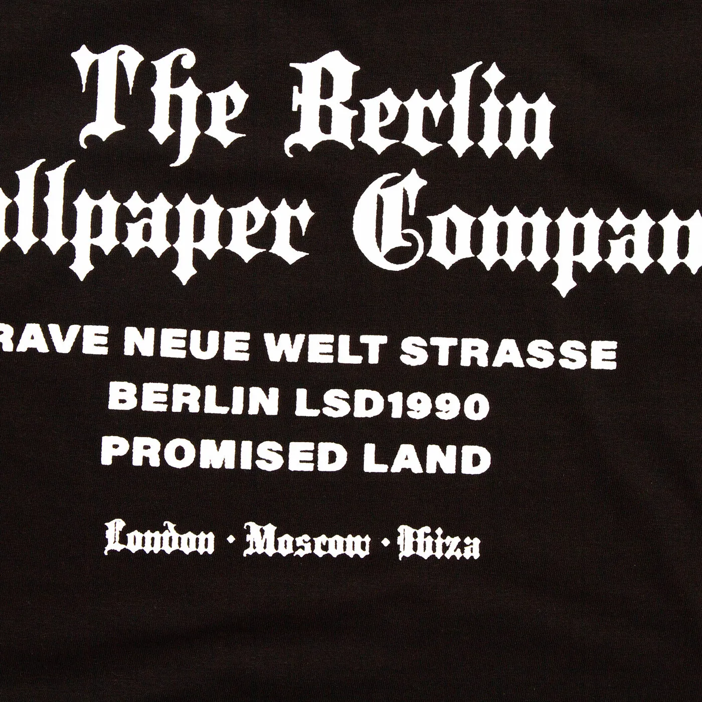 RNW Berlin Wallpaper Back Print - Tshirt - Black