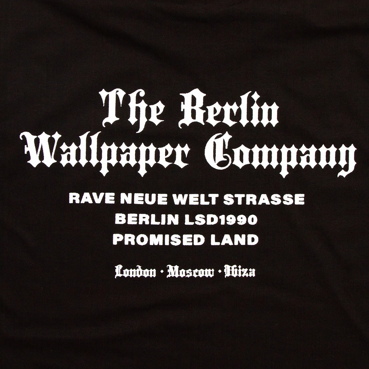 RNW Berlin Wallpaper Back Print - Tshirt - Black