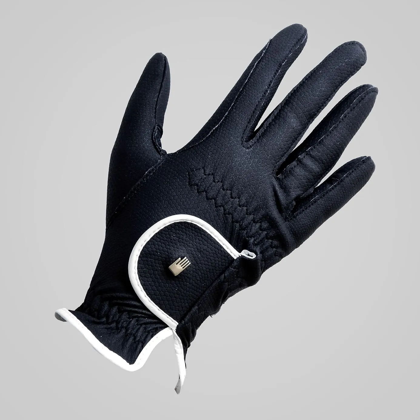 Roeckl Lona Two-Tone Riding Gloves - Black/White