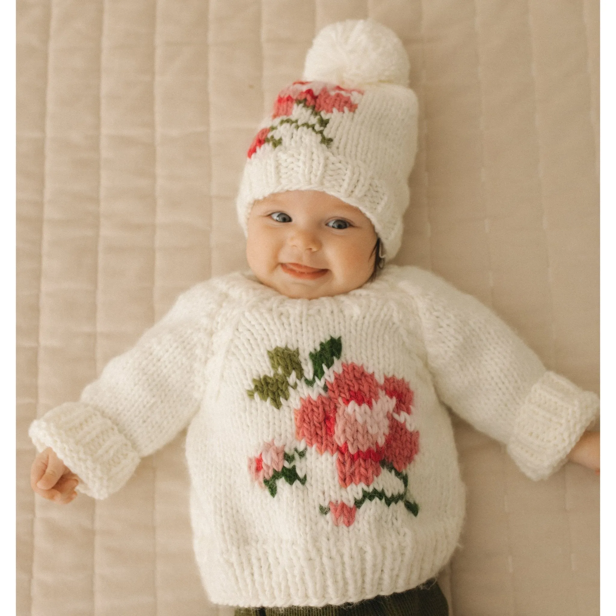 Rose Crew Neck Sweater for Baby & Toddler