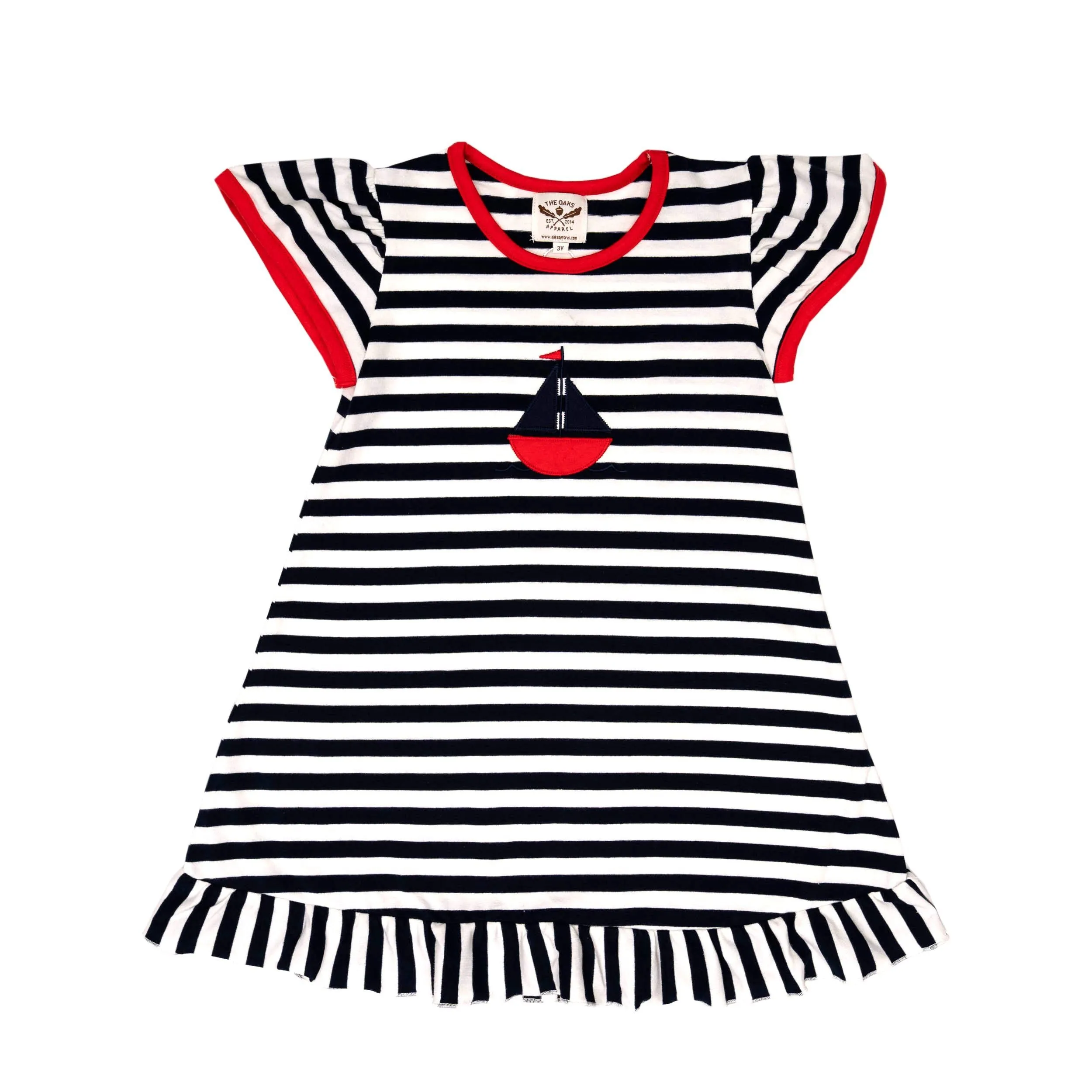 Sailboat Play Applique Dress