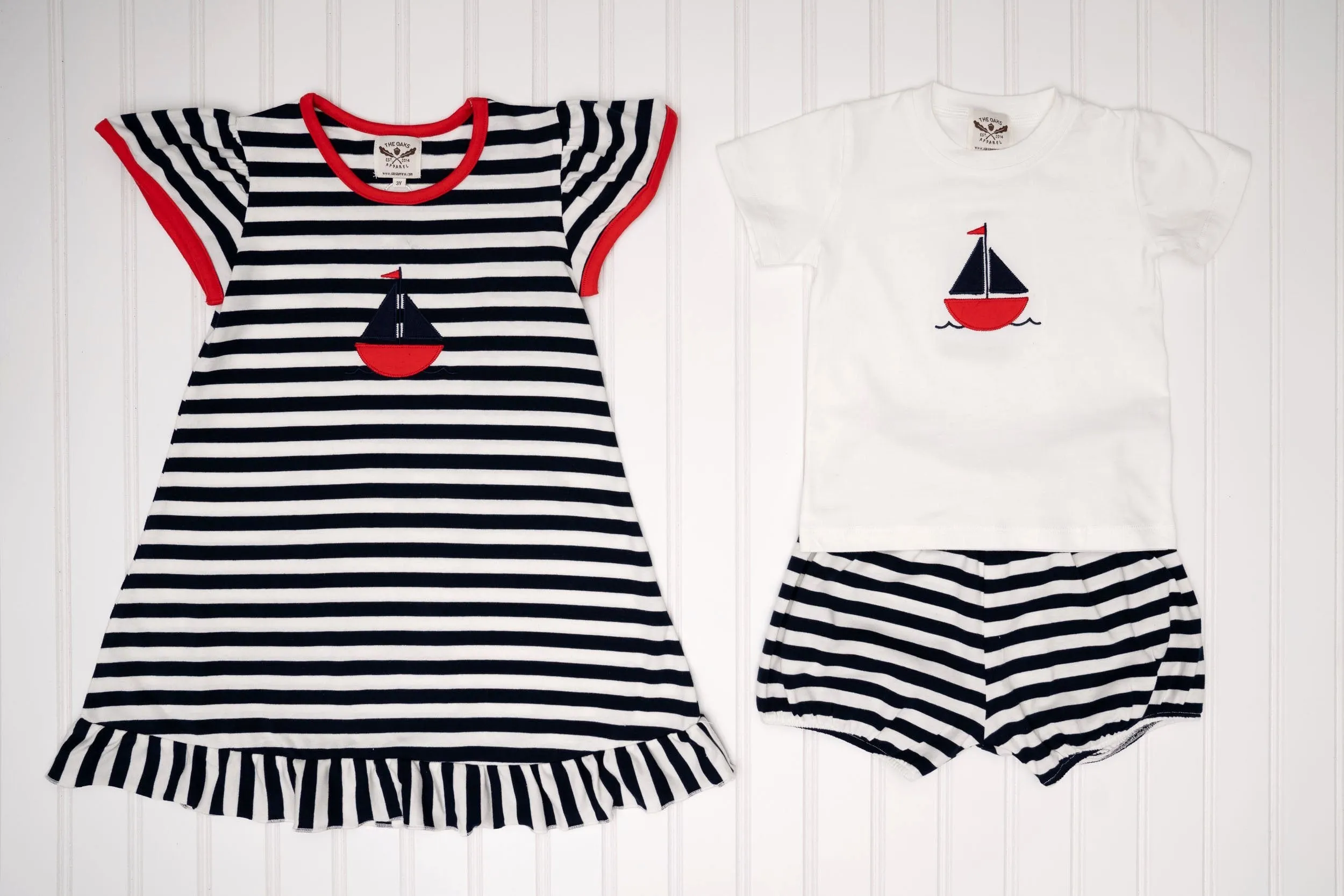 Sailboat Play Applique Dress