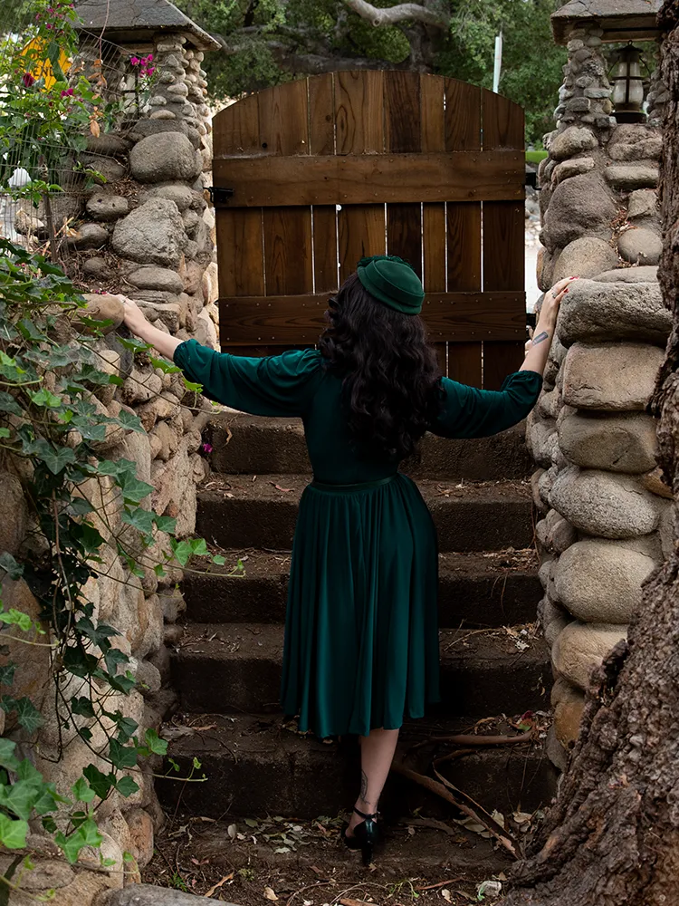 Salem Dress in Hunter Green