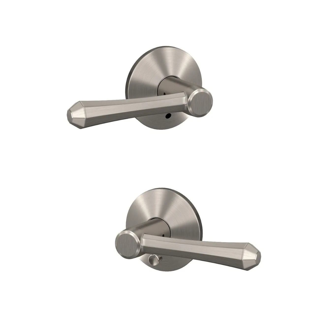 Schlage Custom Dempsey Lever Combined Interior Hall-Closet and Bed-Bath Lock Kinsler Trim