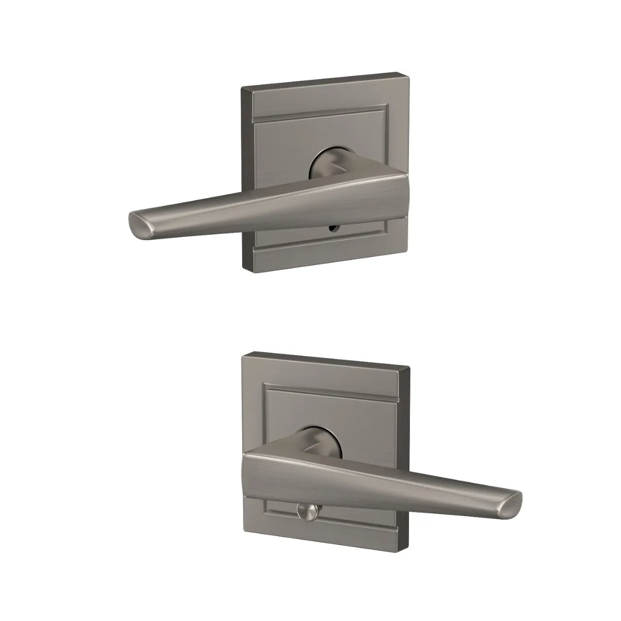 Schlage Custom Eller Lever Combined Interior Hall-Closet and Bed-Bath Lock Upland Trim