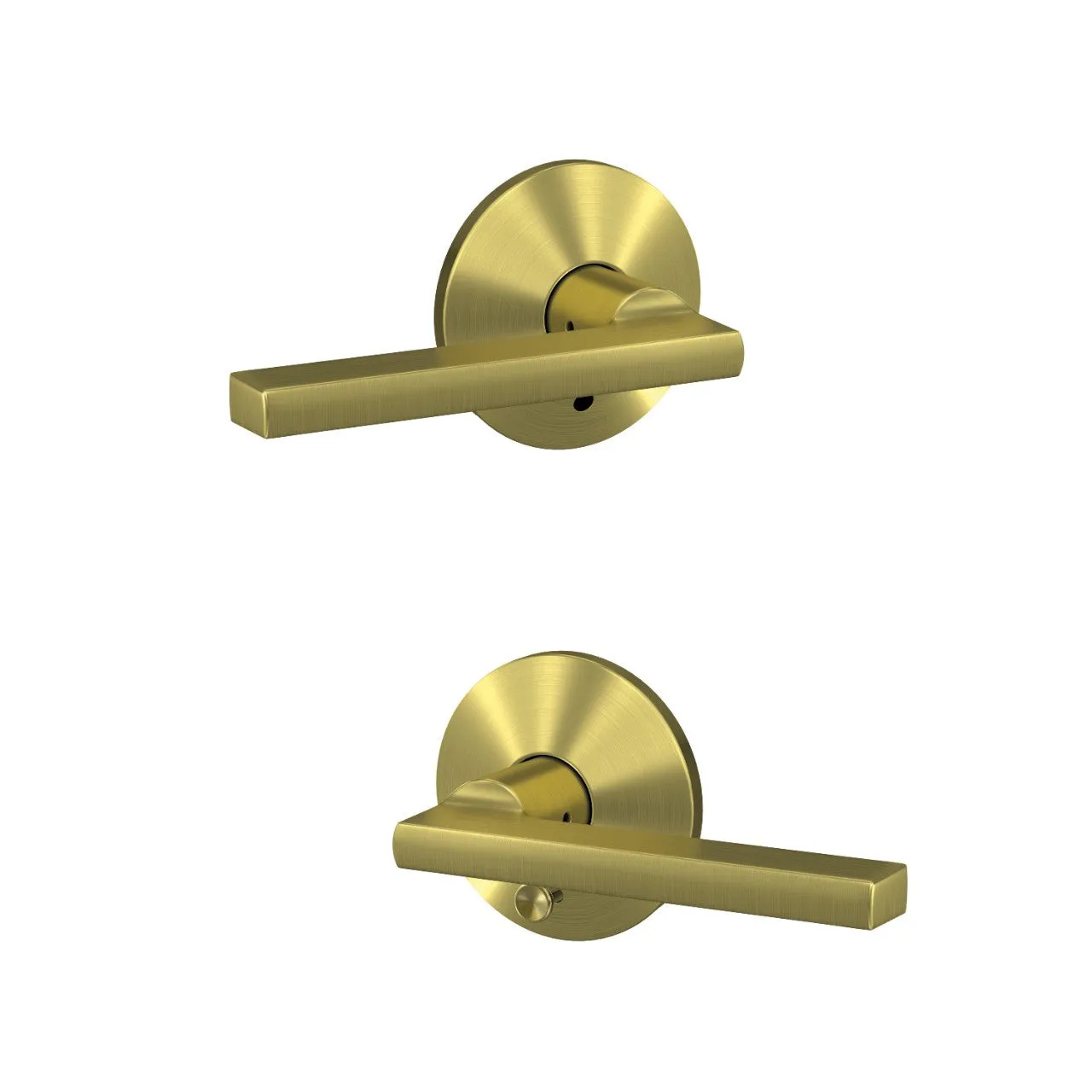 Schlage Custom Latitude Lever Combined Interior Hall-Closet and Bed-Bath Lock Kinsler Trim