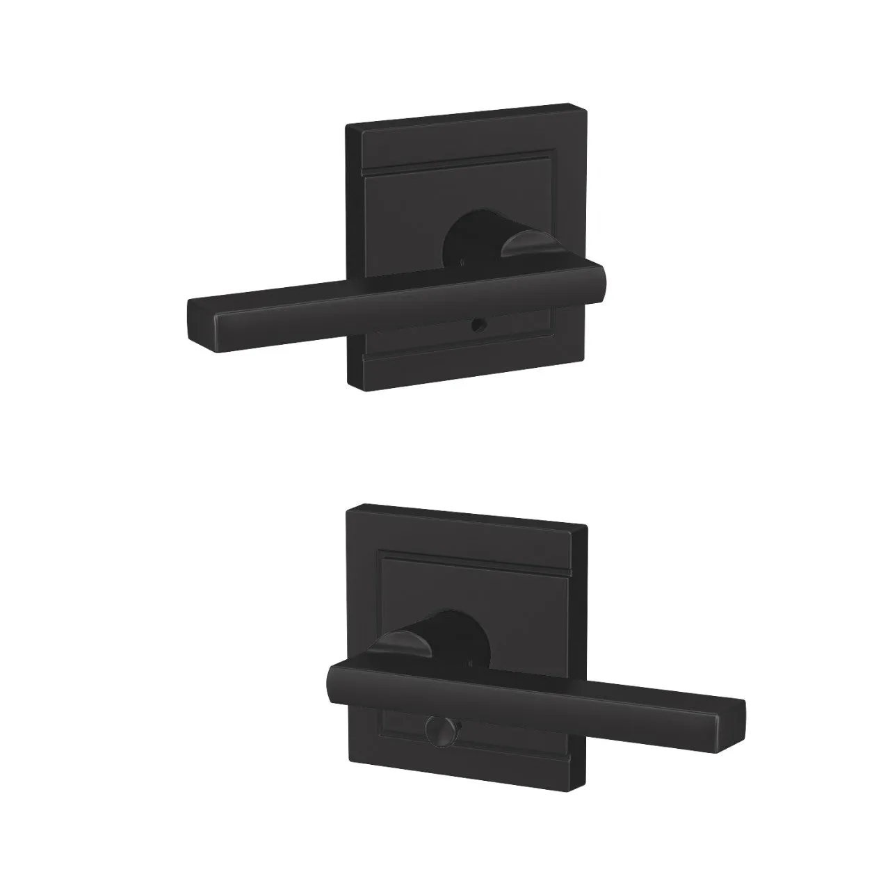 Schlage Custom Latitude Lever Combined Interior Hall-Closet and Bed-Bath Lock Upland Trim