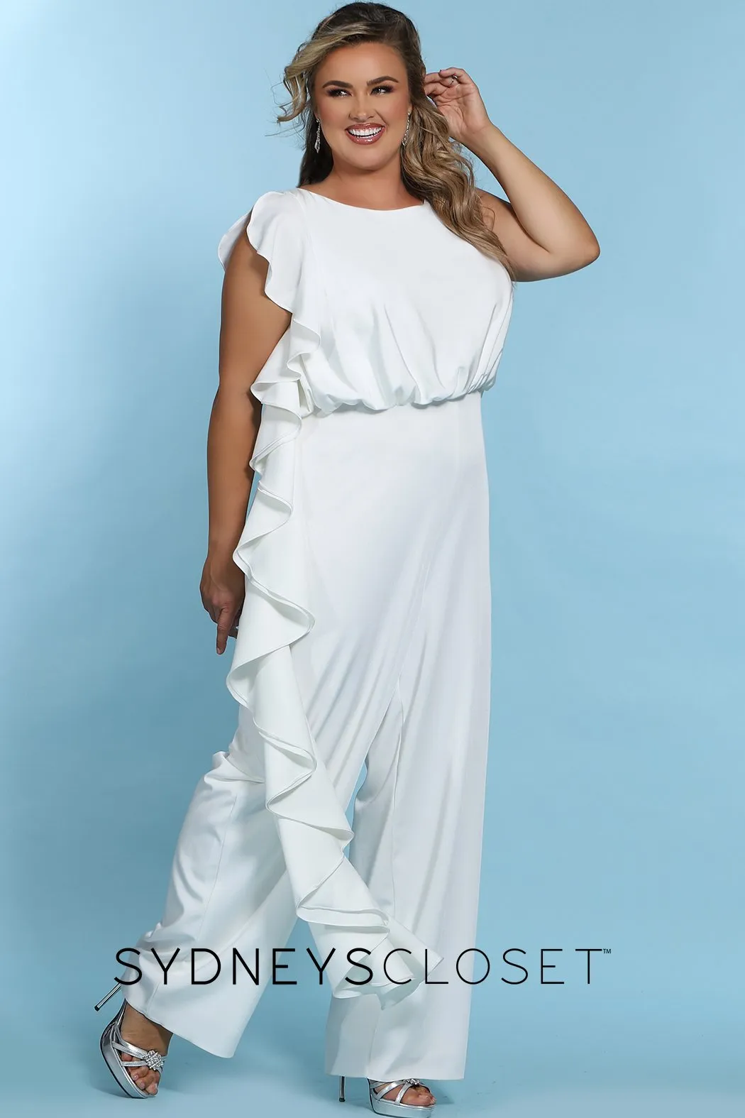 Shania Plus Size Wedding Jumpsuit