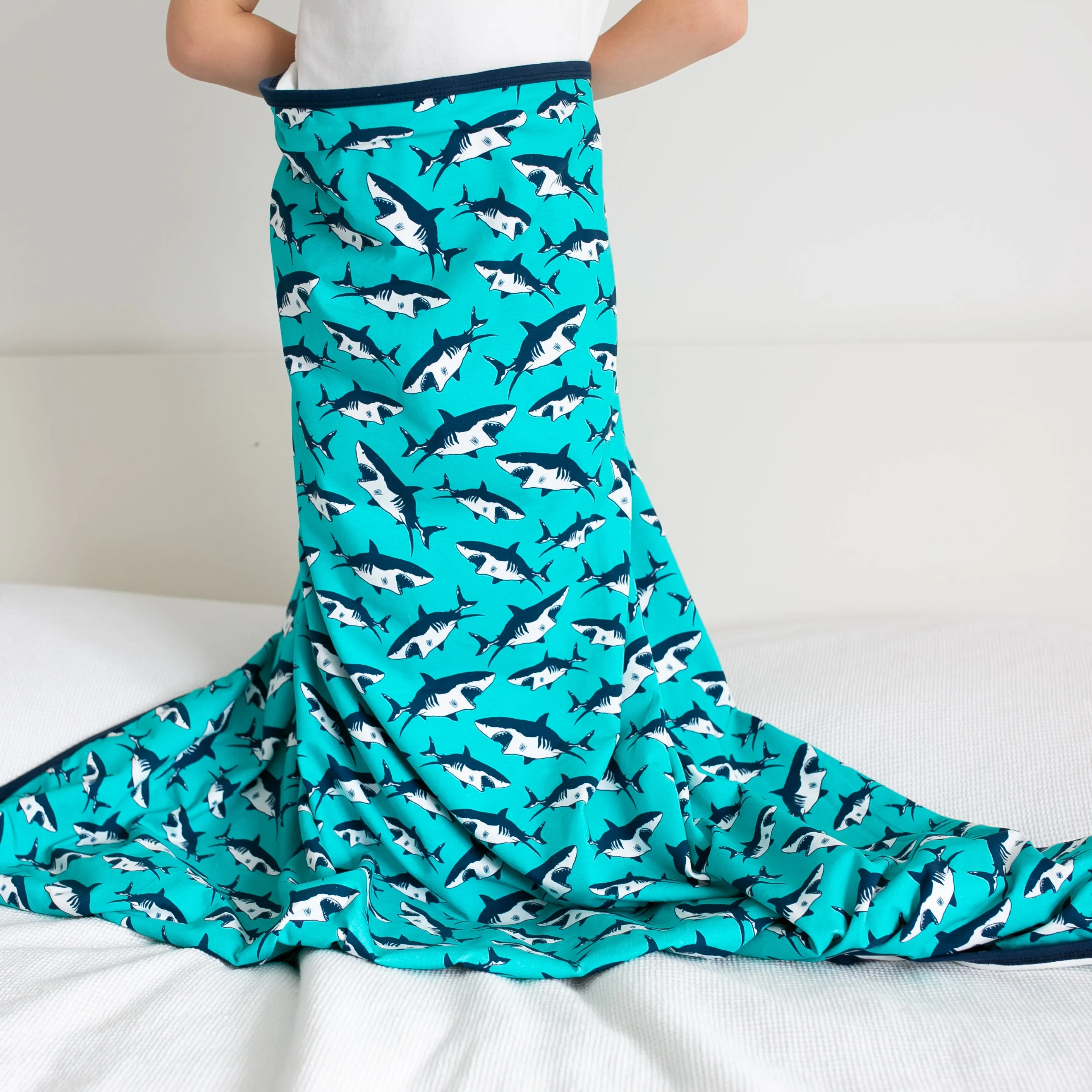 Shark print XXL blanket