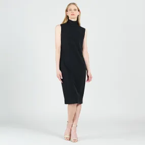 Signature Mock Neck Midi Dress - Black - Limited Sizes!