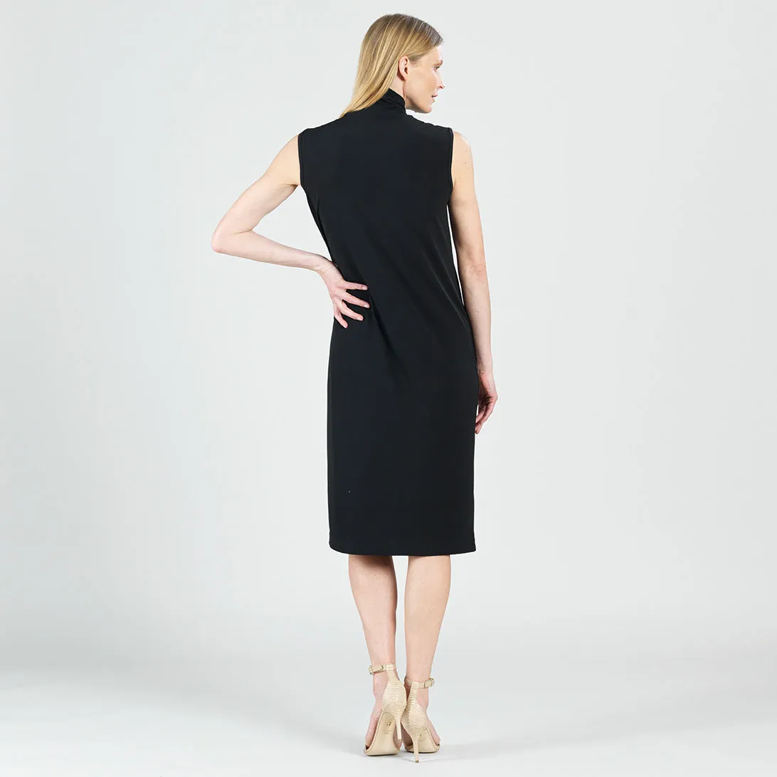 Signature Mock Neck Midi Dress - Black - Limited Sizes!