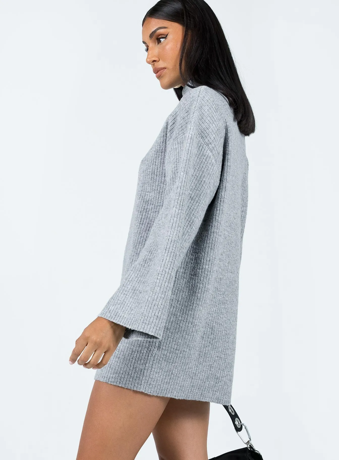 Sonelle Knit Mini Dress Grey