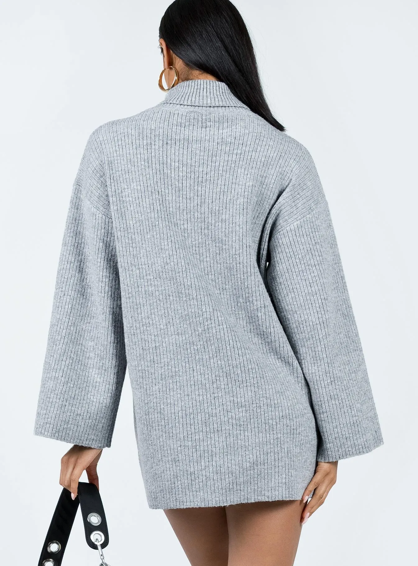 Sonelle Knit Mini Dress Grey