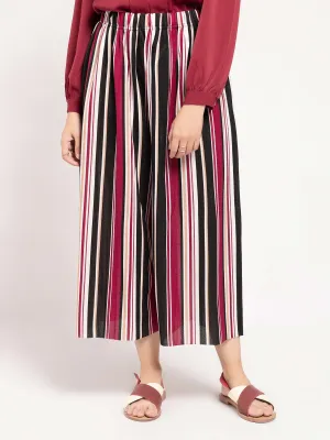 Striped Culotte Pants