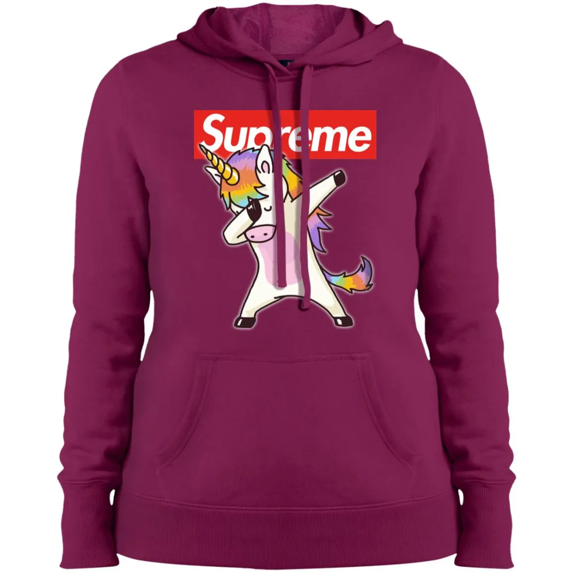 Supreme Unicorn T-shirt Dance Dabbing Unicorn Women Hooded Sweatshirt