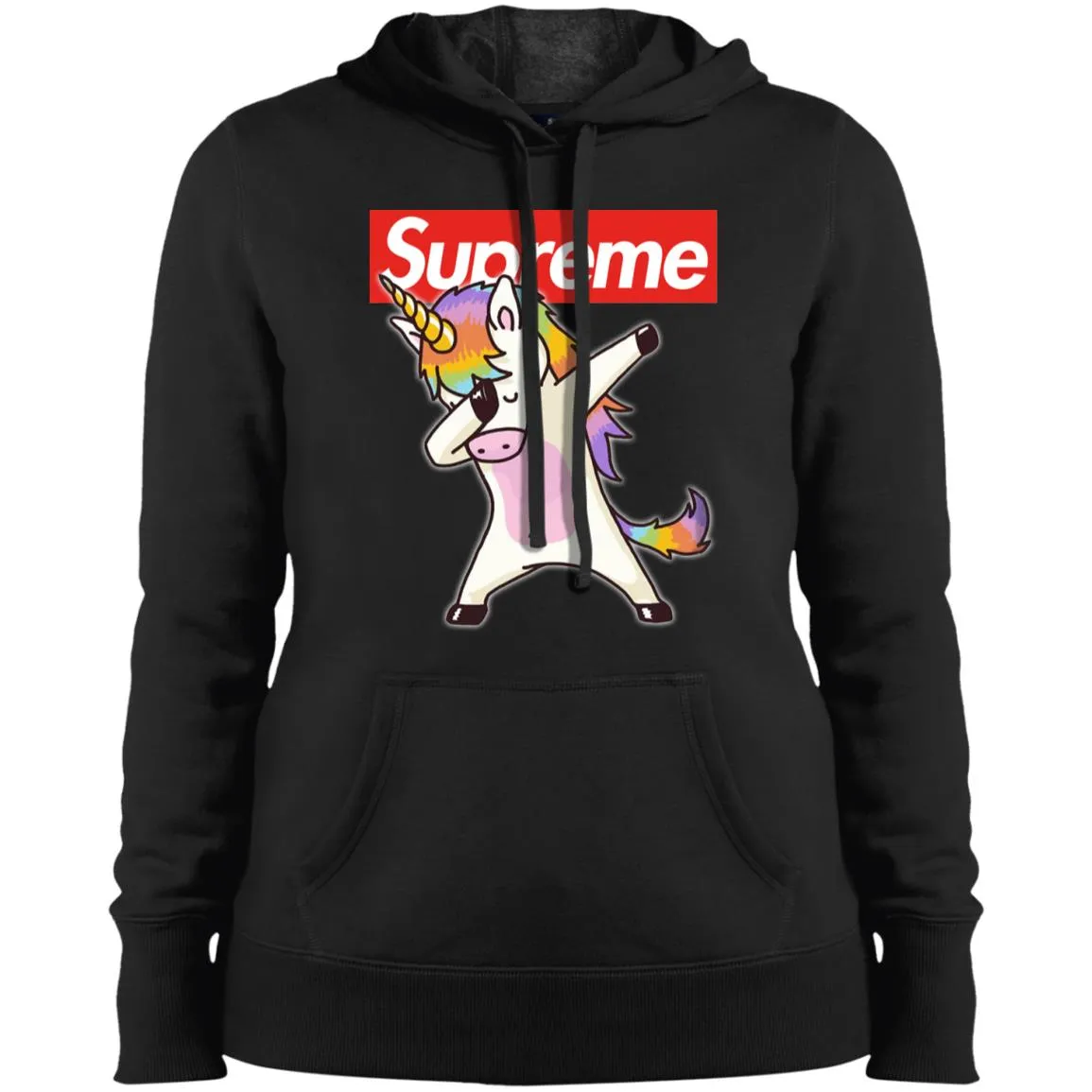 Supreme Unicorn T-shirt Dance Dabbing Unicorn Women Hooded Sweatshirt