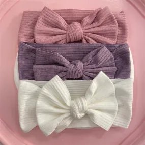 Sweet Serenity Ribbed Baby Headbands