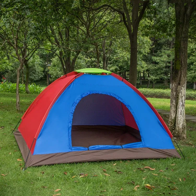 T015 Outdoor Camping Single-Layer Tent Camping Beach Tour Tent, Random Color Delivery, Applicable: For 2 People