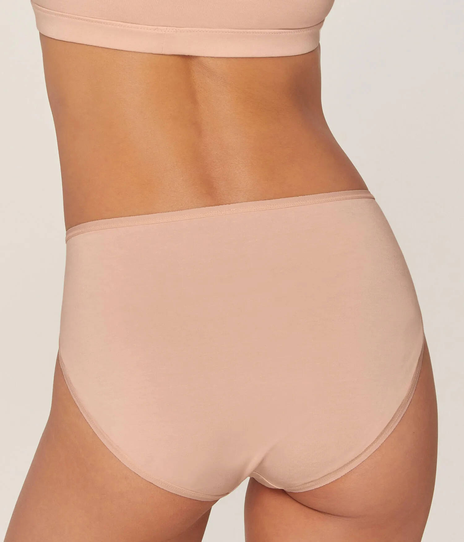 The High Waist Hipster - Bamboo Jersey - Blush