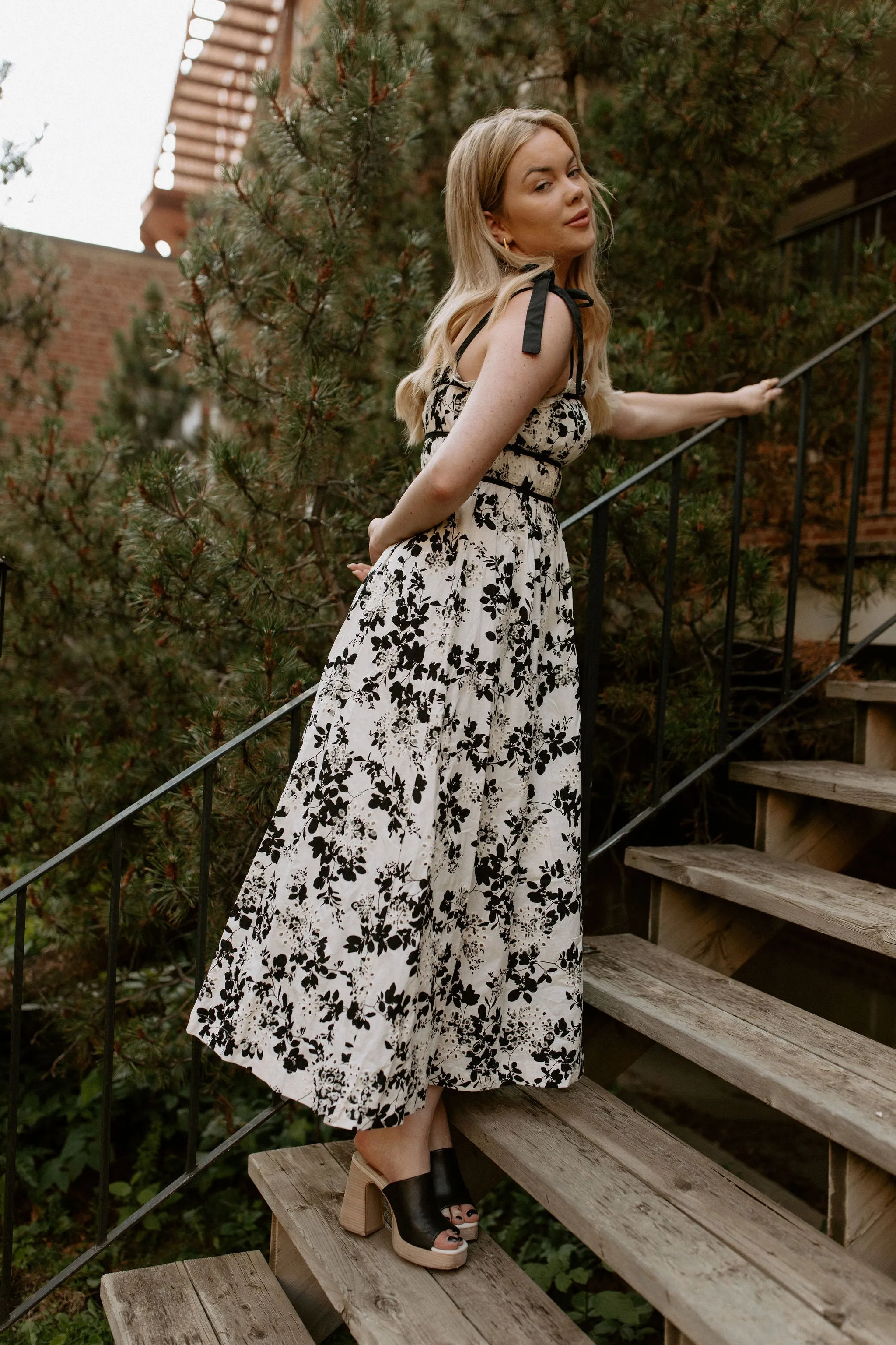 The Priscilla Eyelet Midi Dress