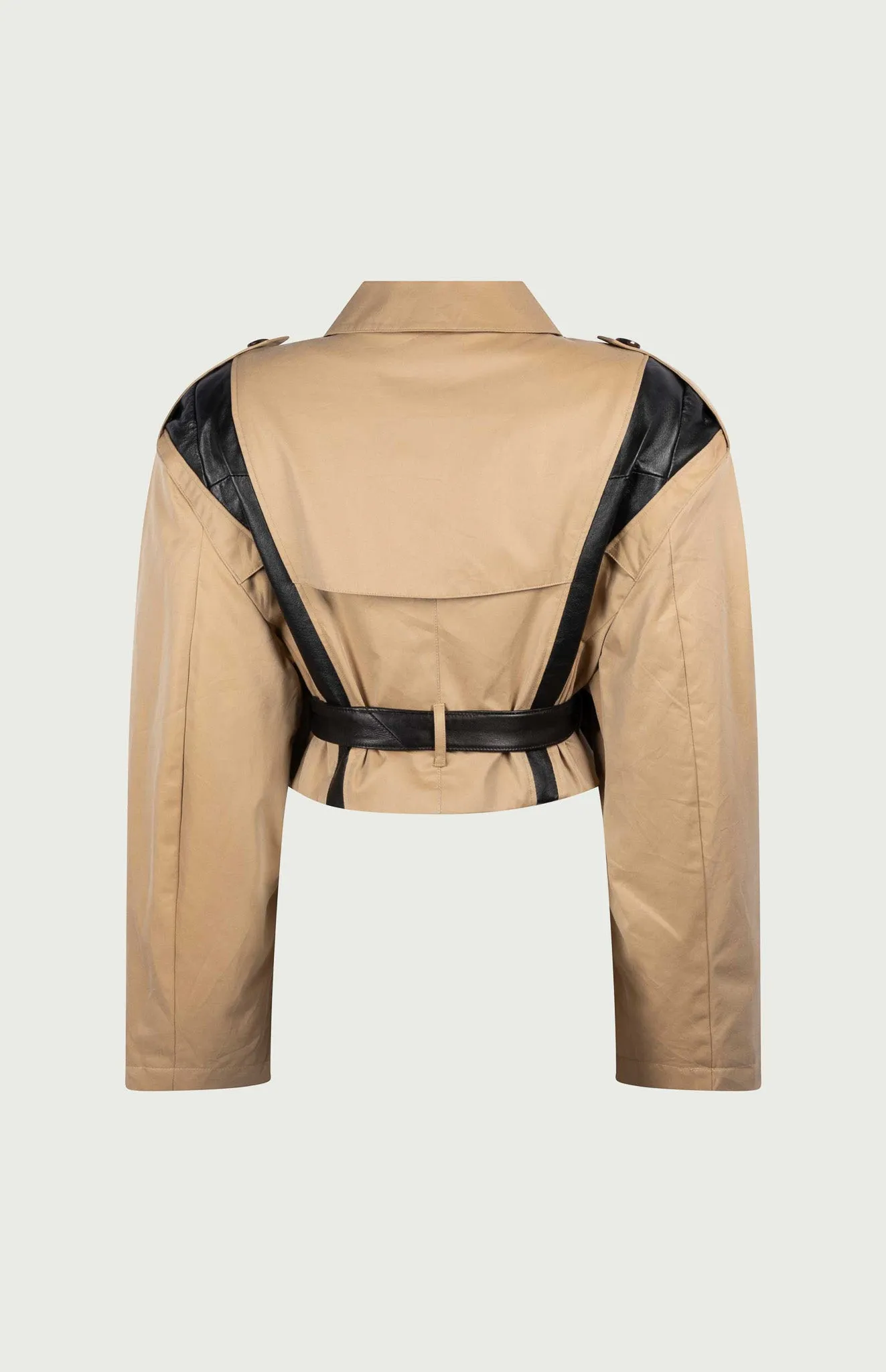 Trench Cropped X Leather