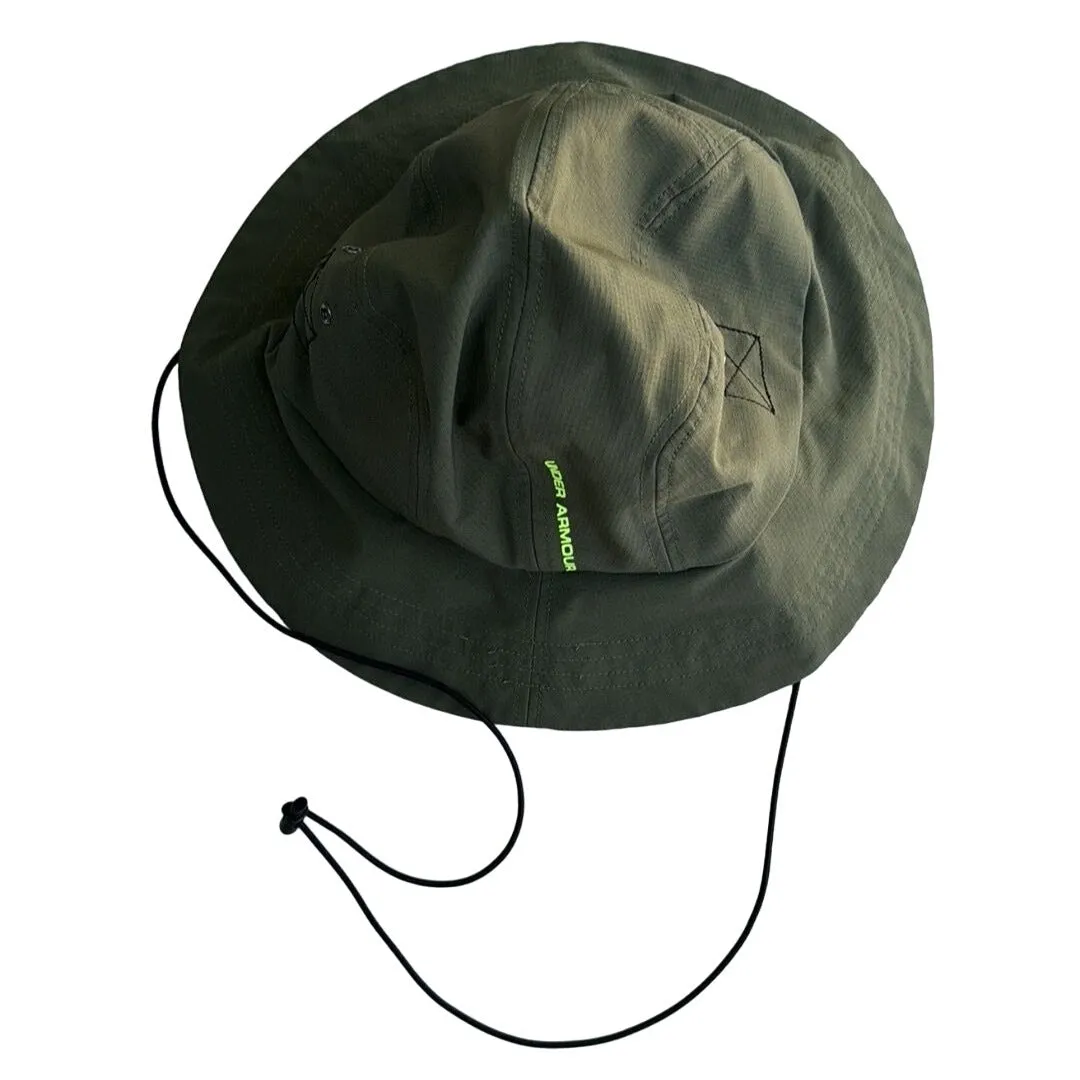 Under Armour OSFA Green Vented Lightweight Bucket Hat With Adjustable Chin Strap