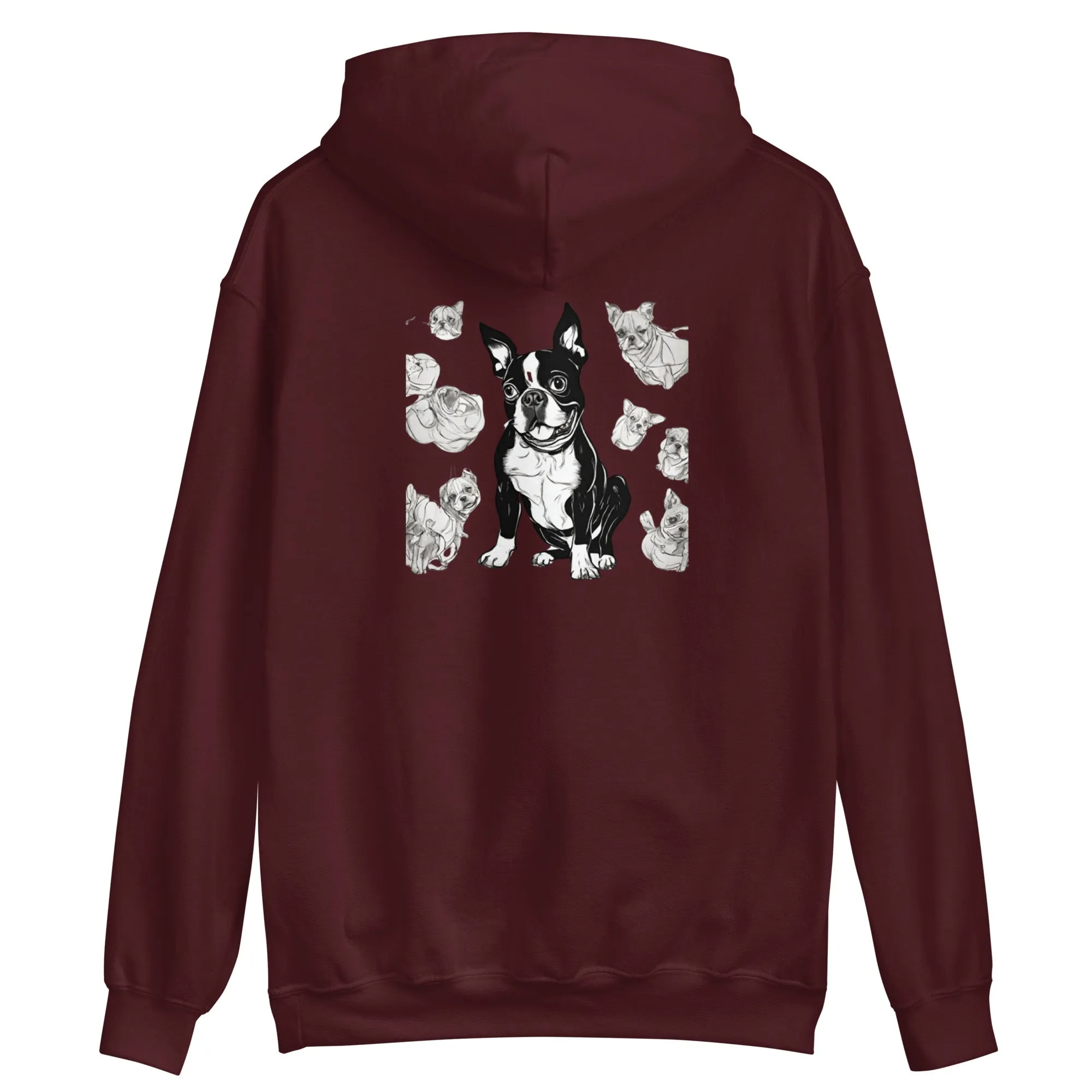 Unisex Hoodie -> Boston Terrier Rules the World / Boston Terrier Hoodie / Boston dog lovers Hoodie