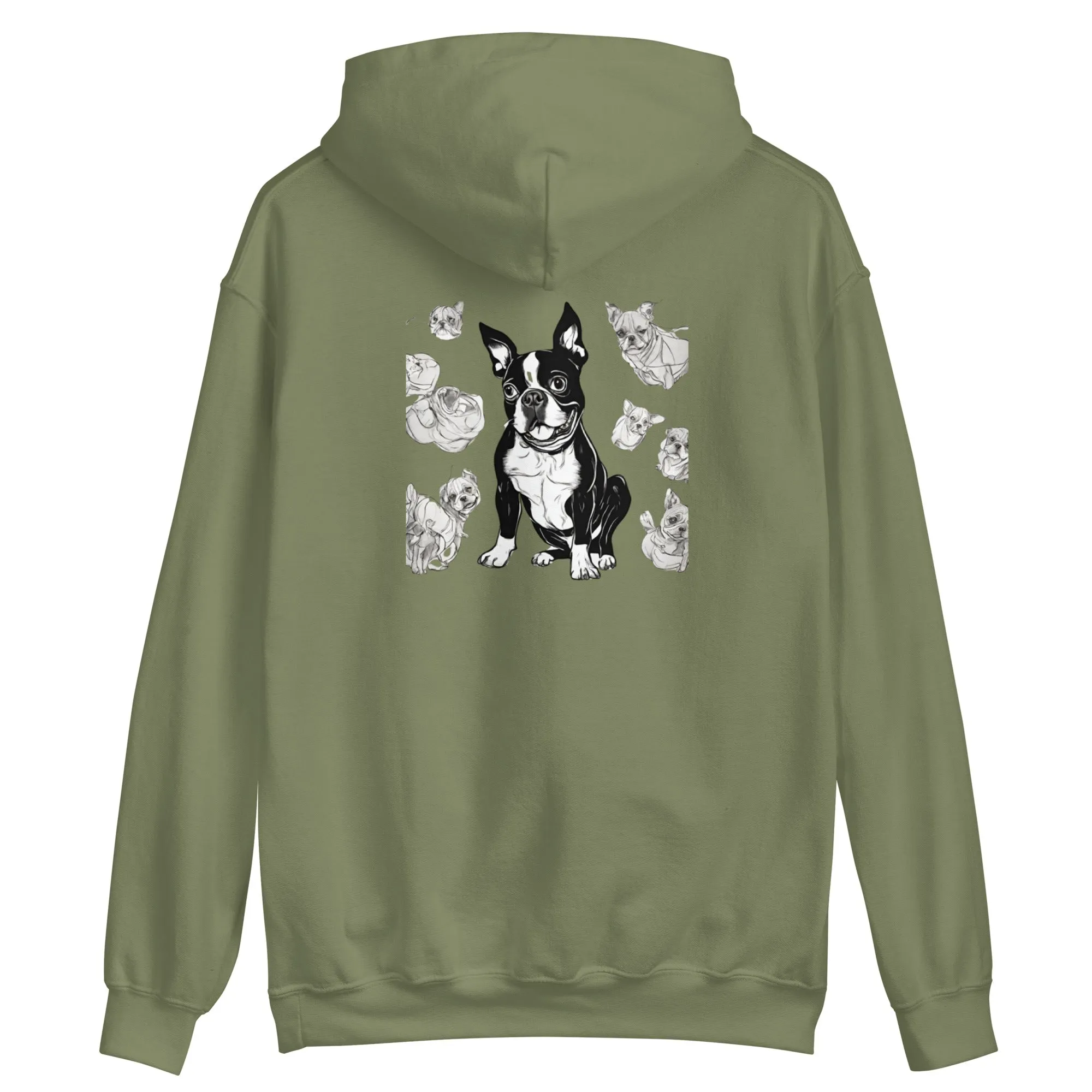 Unisex Hoodie -> Boston Terrier Rules the World / Boston Terrier Hoodie / Boston dog lovers Hoodie