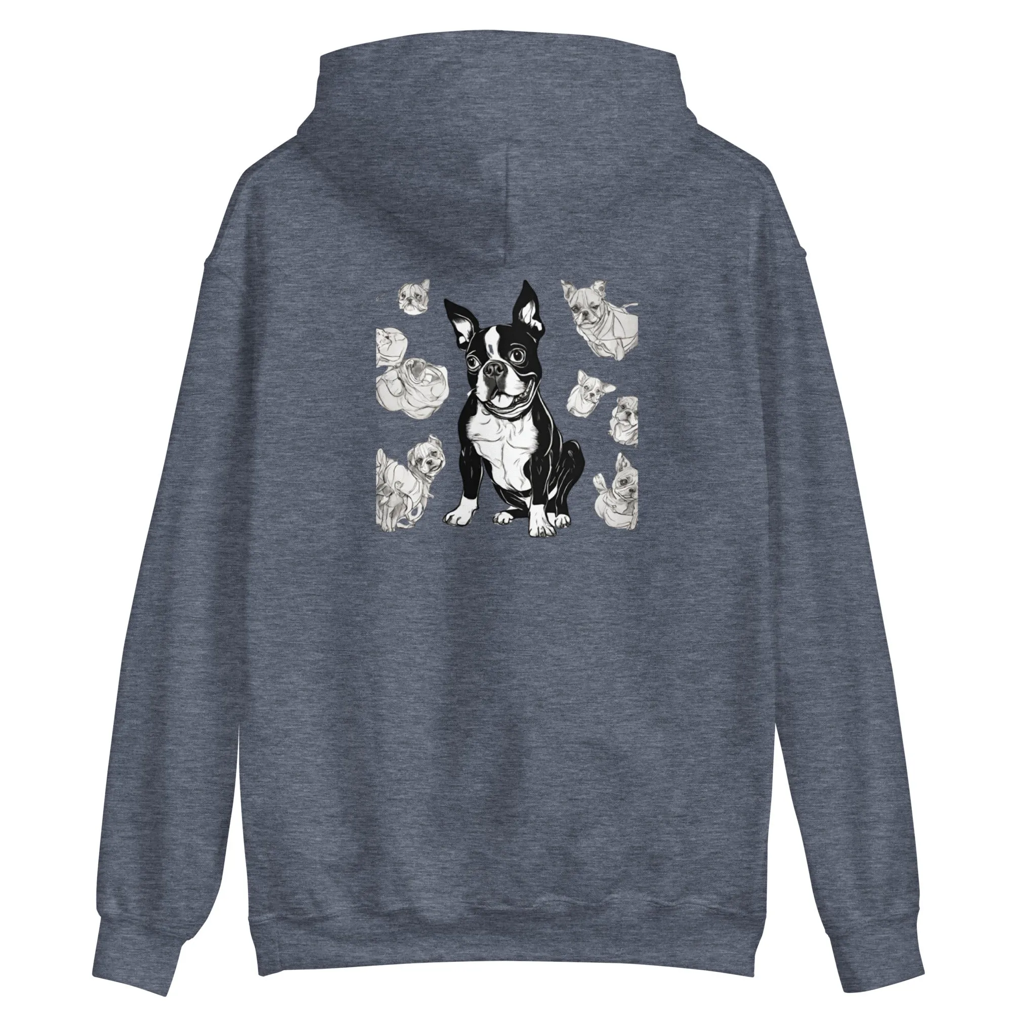 Unisex Hoodie -> Boston Terrier Rules the World / Boston Terrier Hoodie / Boston dog lovers Hoodie