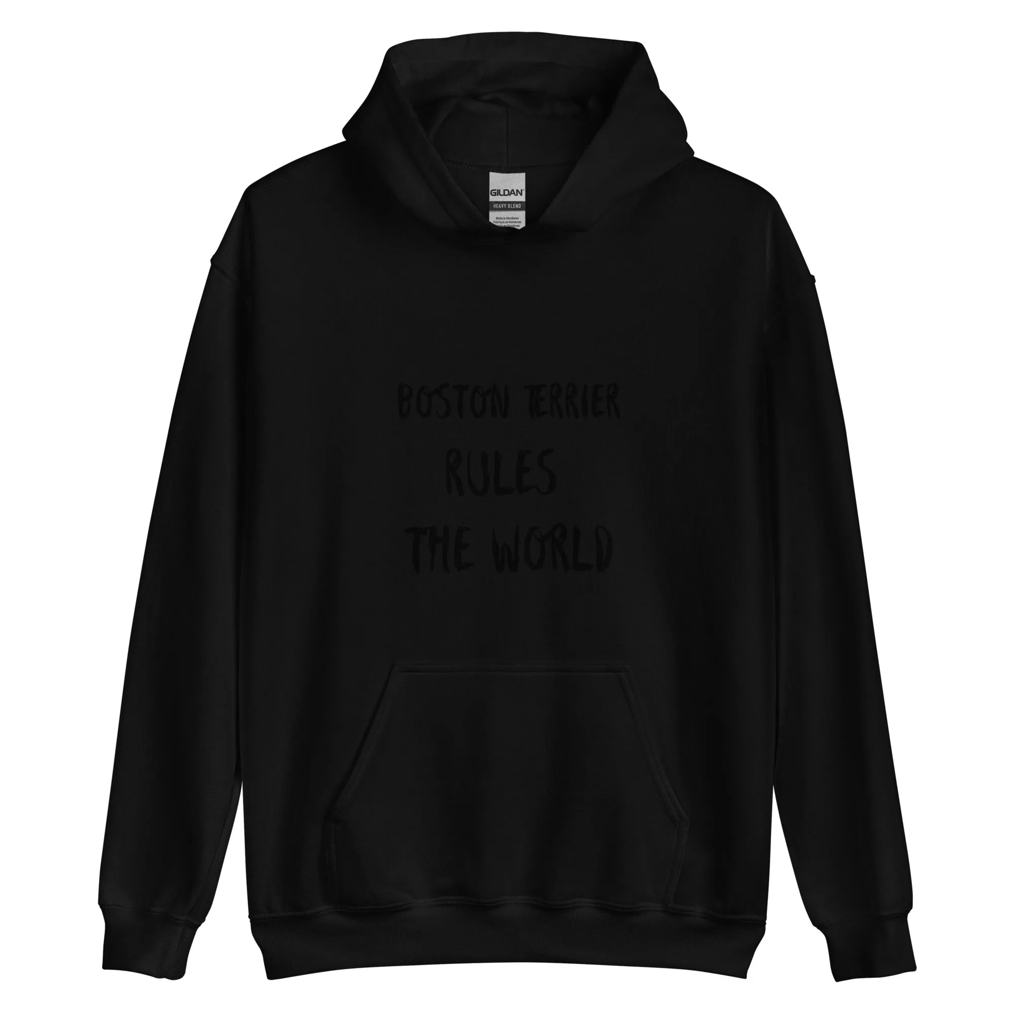 Unisex Hoodie -> Boston Terrier Rules the World / Boston Terrier Hoodie / Boston dog lovers Hoodie