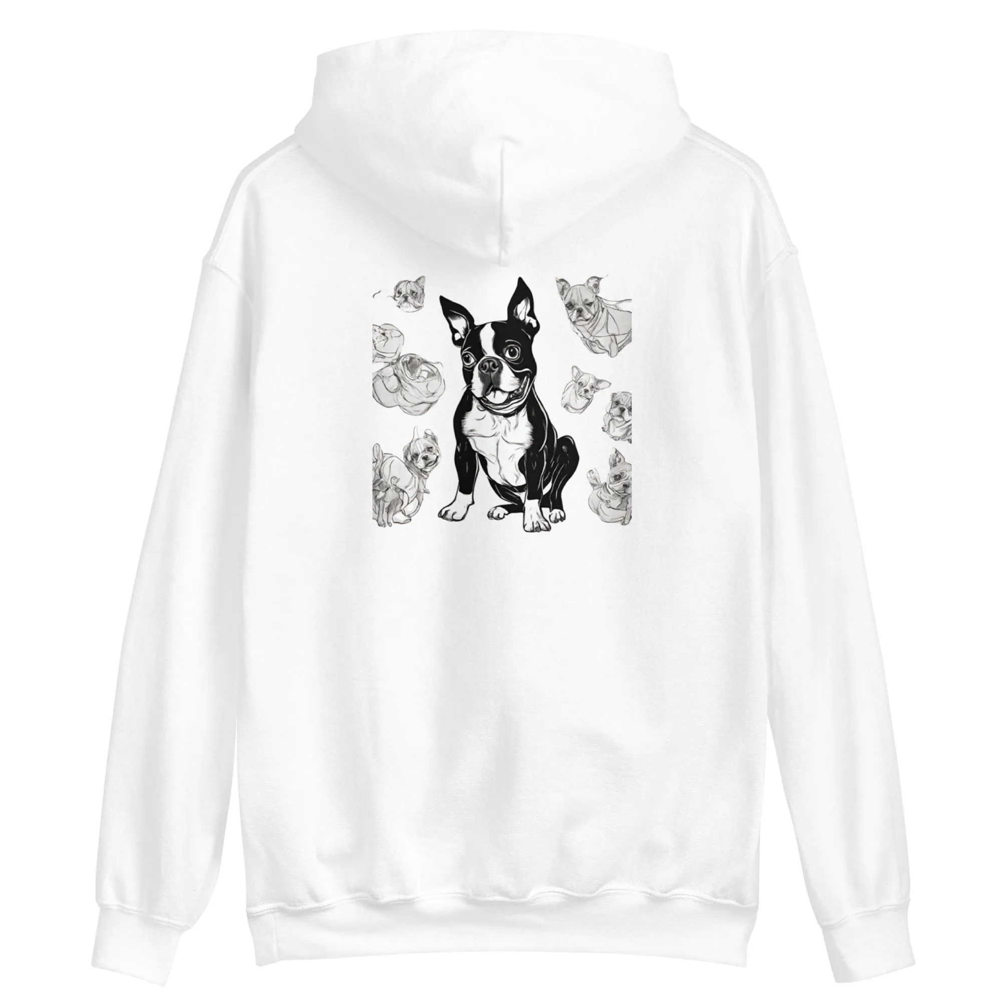 Unisex Hoodie -> Boston Terrier Rules the World / Boston Terrier Hoodie / Boston dog lovers Hoodie