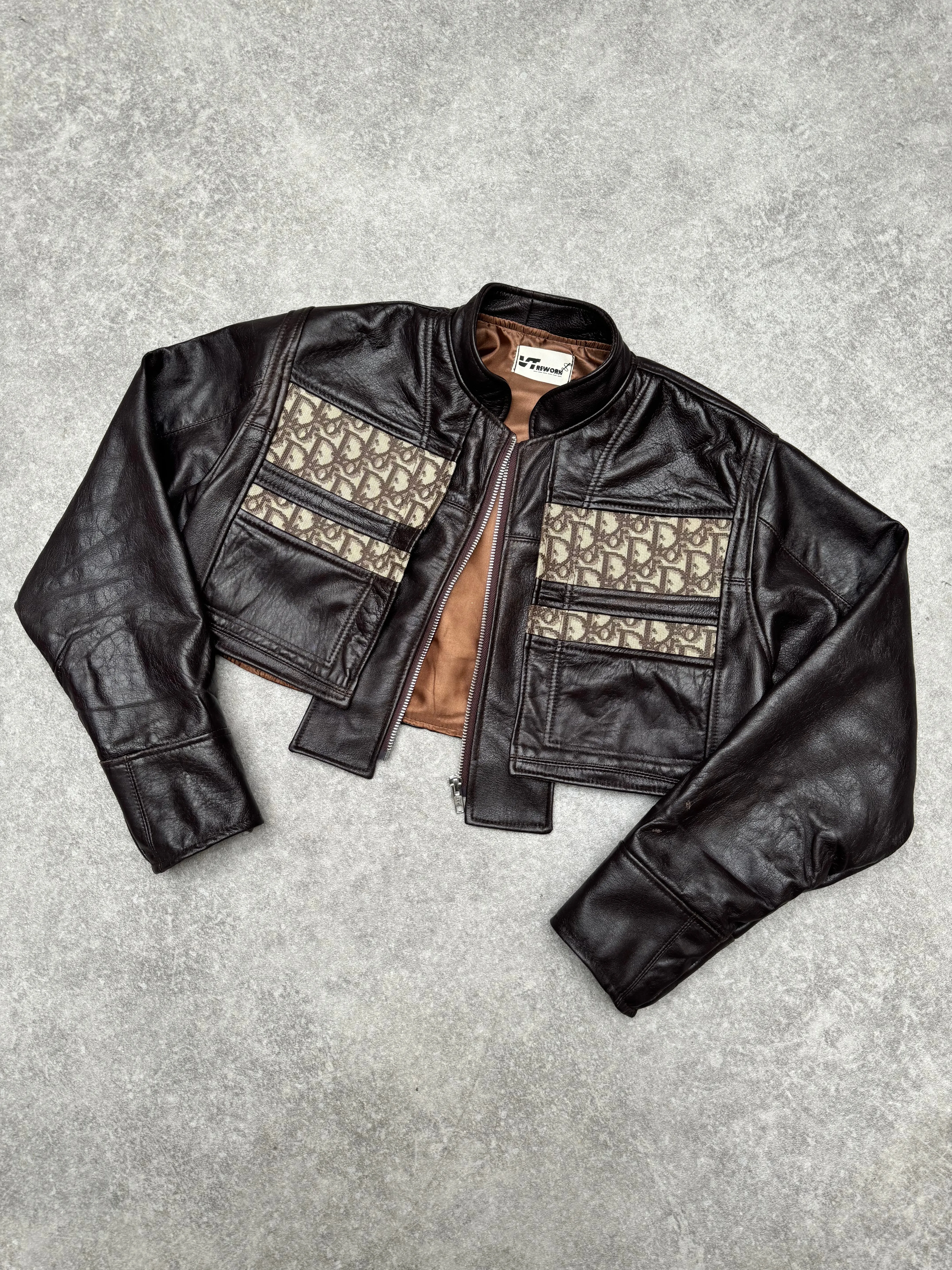 VT Rework: Cropped Dior Leather Jacket