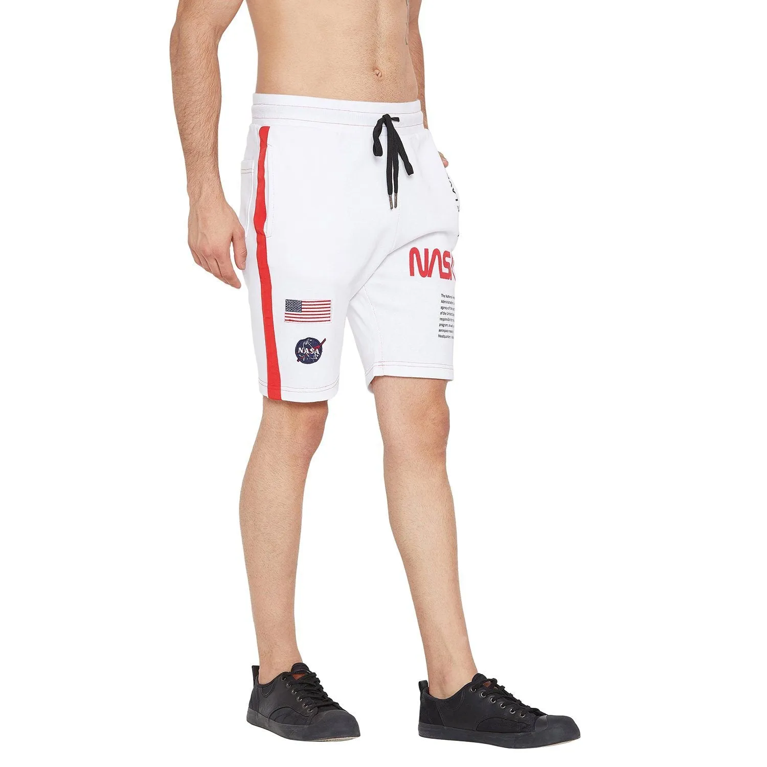 White NASA Base Layer Shorts