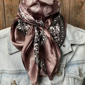 Wild Rag - Gray/Cream/Mauve Paisley