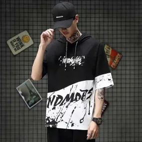 WLS Double Color Stitching Hooded Tee