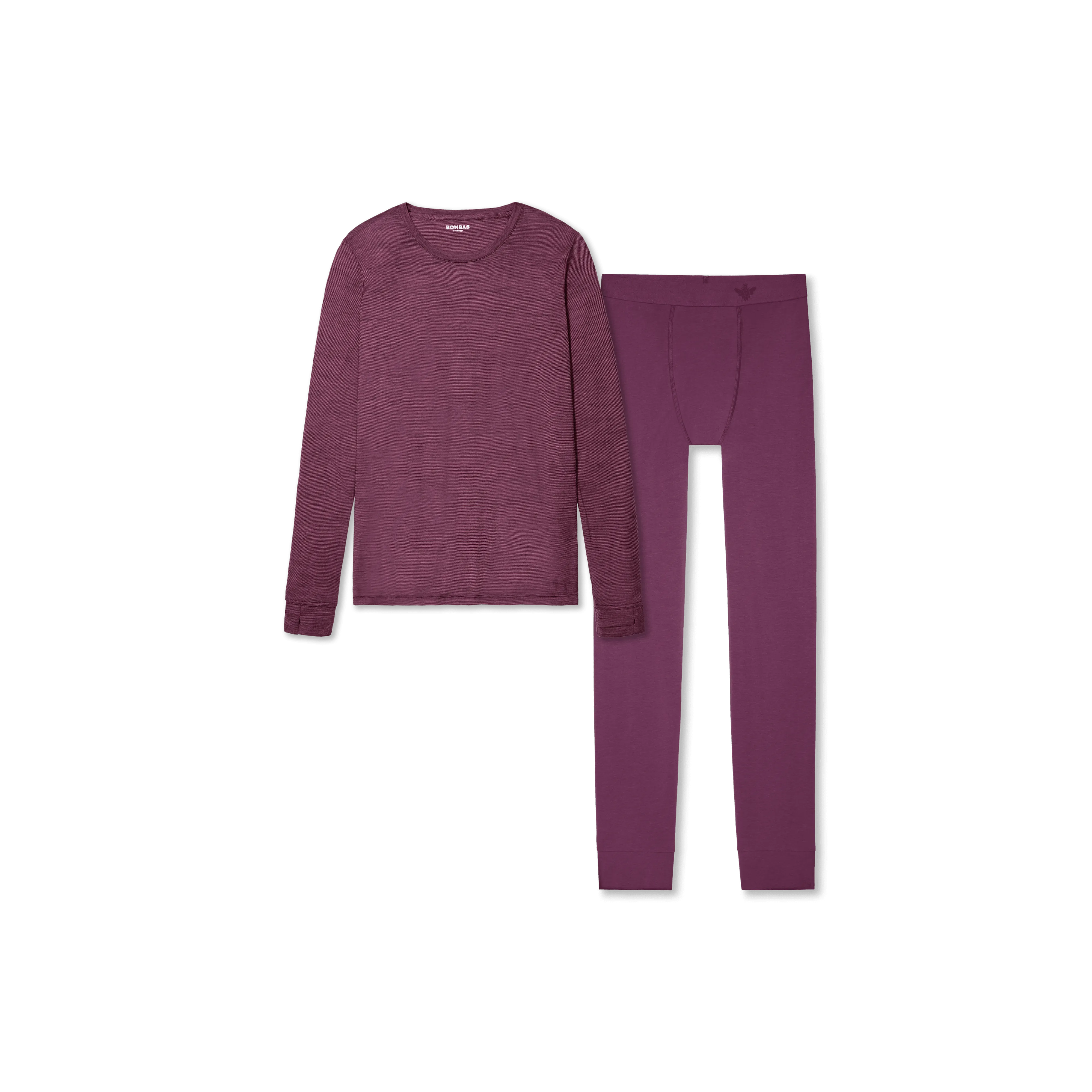 Women's Merino Long Sleeve T-Shirt & Cotton Modal Long Underwear 2-Pack