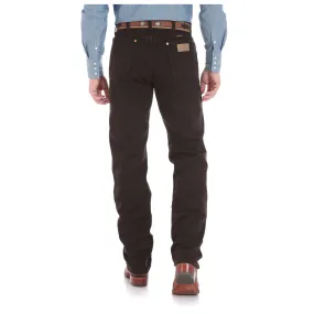 WRANGLER MEN'S DARK CHOCOLATE COWBOY CUT ORIGINAL FIT JEANS - 13MWZKL