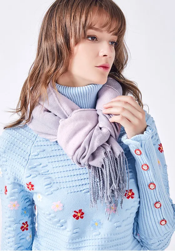 Wrap Flower Foulard Scarf