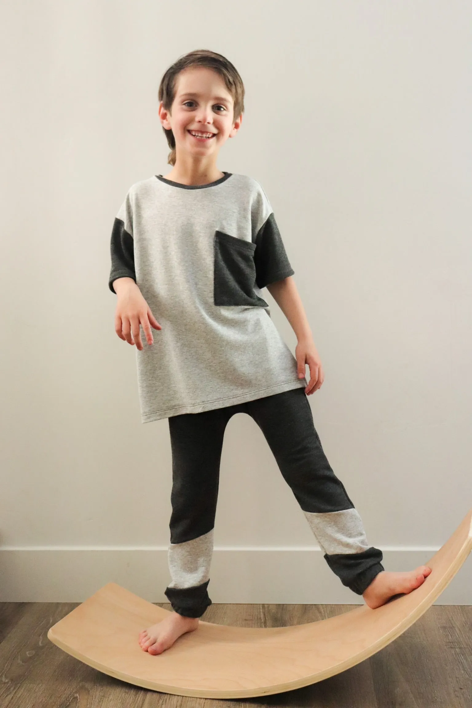 Youth Denali Oversized Pocket Tee and Dress Digital Sewing Pattern Sizes NB-12Y