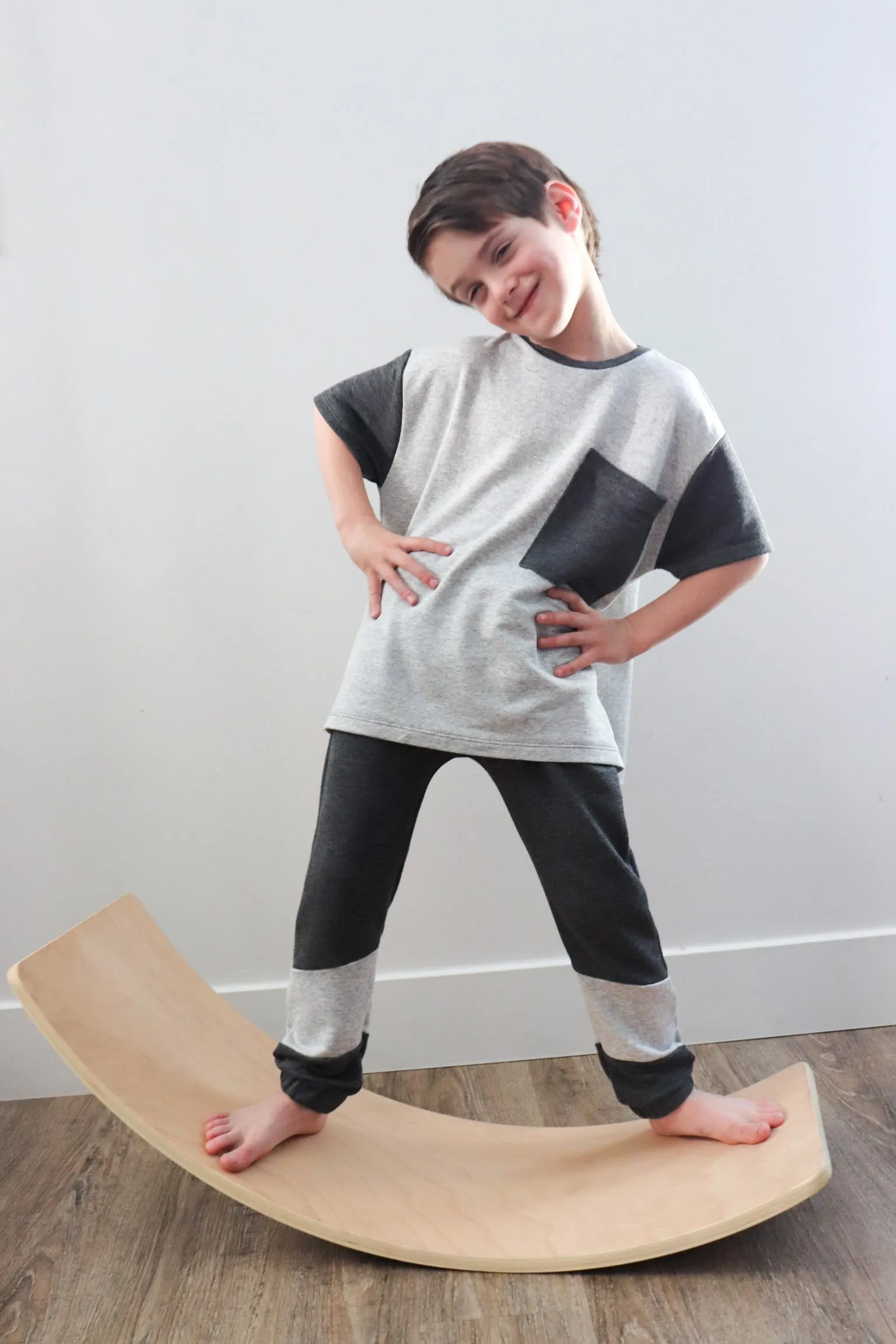 Youth Denali Oversized Pocket Tee and Dress Digital Sewing Pattern Sizes NB-12Y