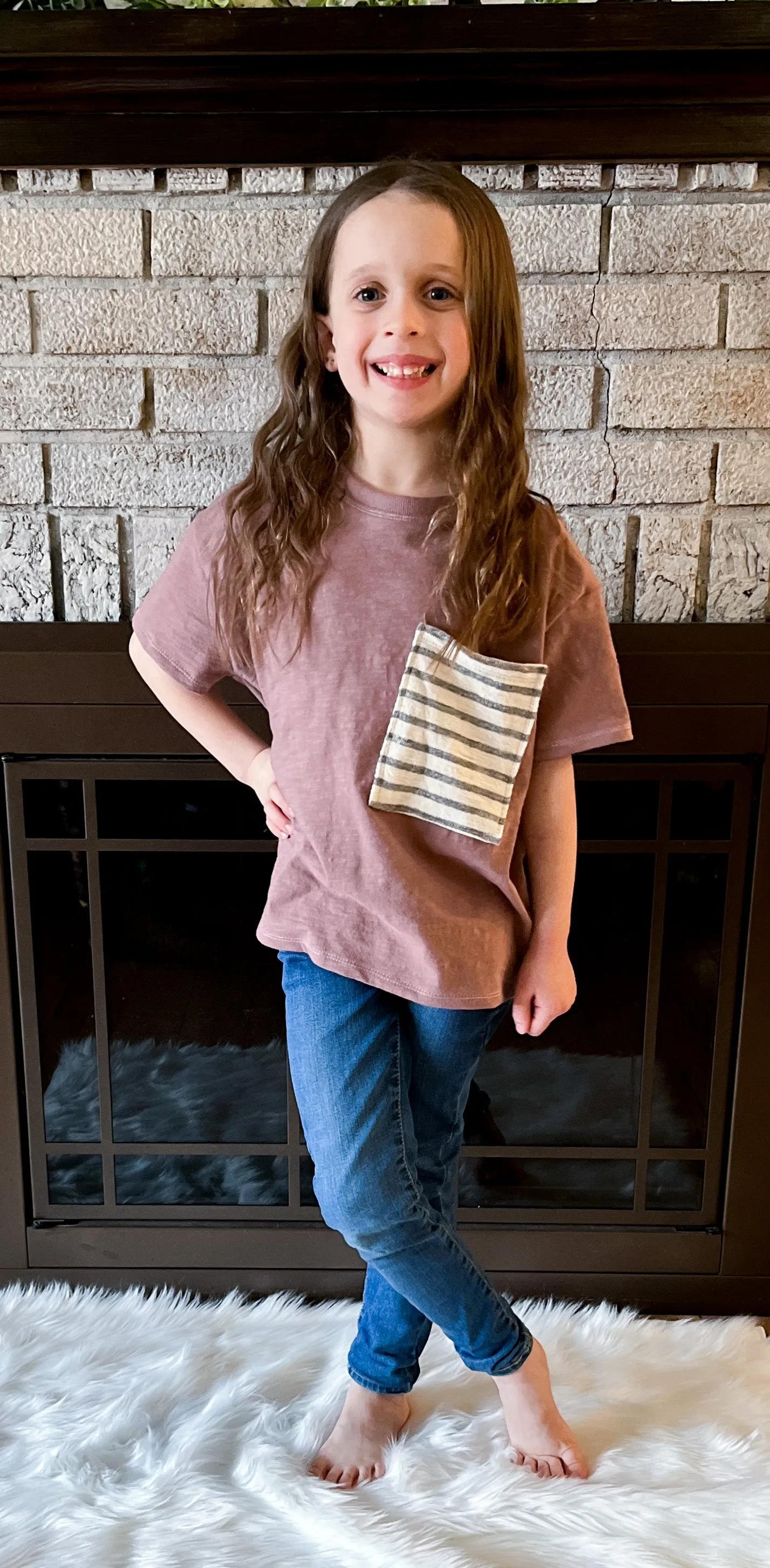 Youth Denali Oversized Pocket Tee and Dress Digital Sewing Pattern Sizes NB-12Y