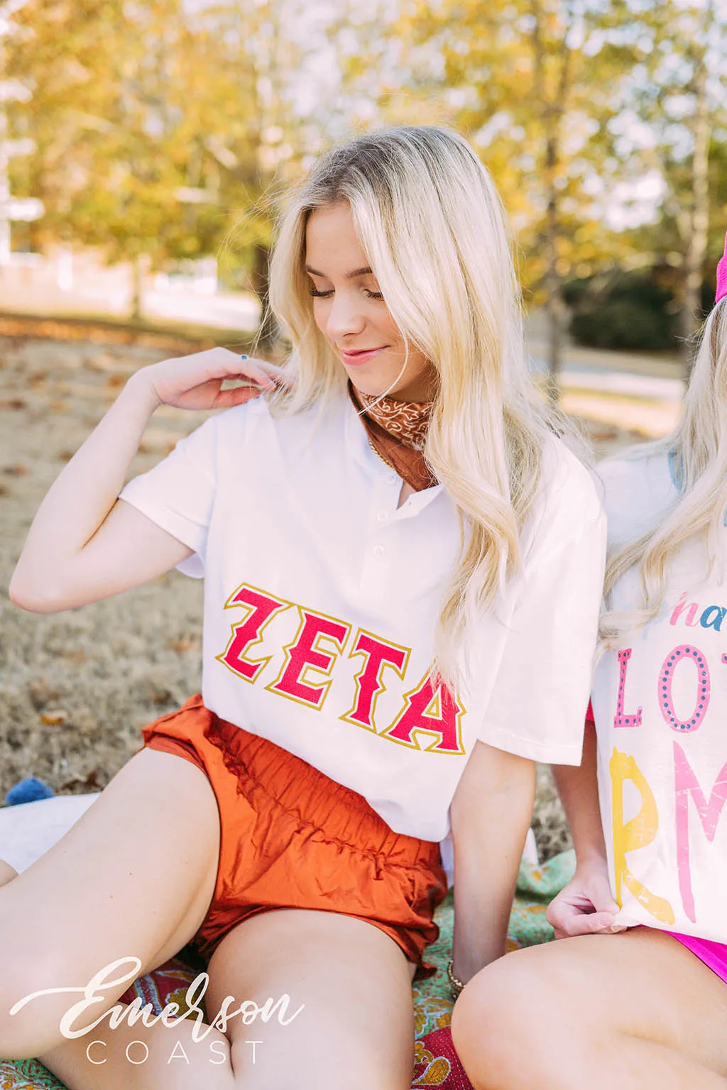 Zeta Tau Alpha PR Classic Henley Tee