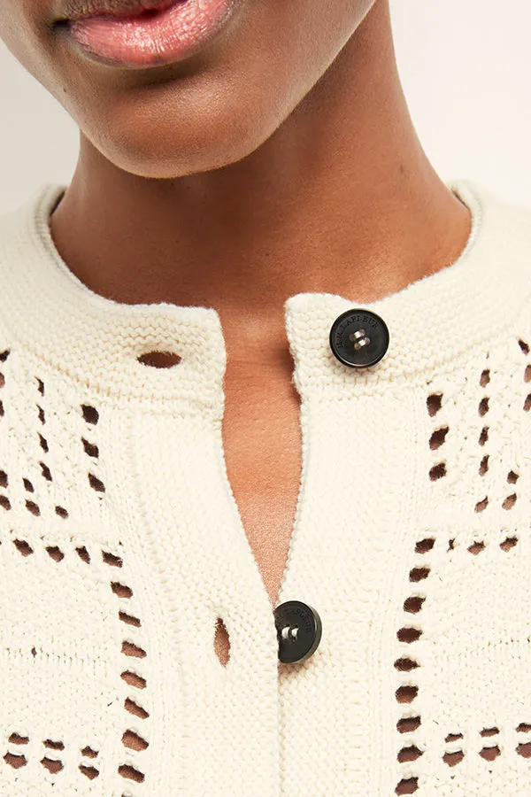 Zosia Cardigan - Crochet Knit :: Natural