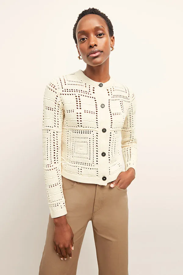 Zosia Cardigan - Crochet Knit :: Natural